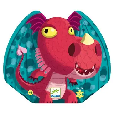 Super Prix Puzzle Edmond le dragon 24 pièces - Djeco