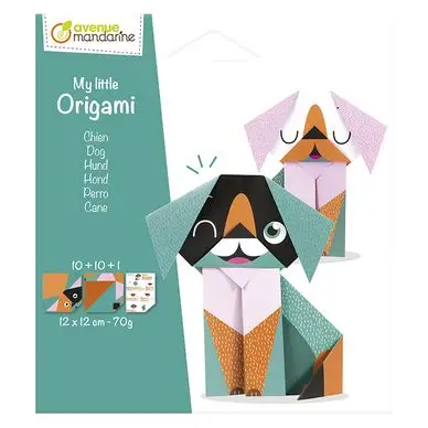 Prix Cassé Set My Little Origami Chien 20 feuilles - Avenue Mandarine