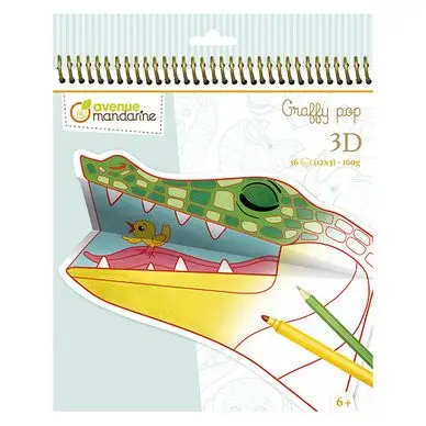 Certifié Coloriage Graffy 3D Animaux de la savane - Avenue Mandarine
