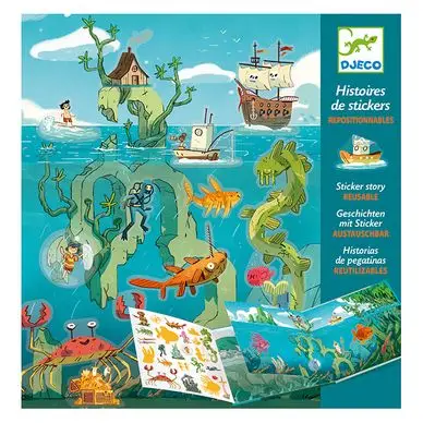 Prix Choc Stickers Les aventures en mer - Djeco