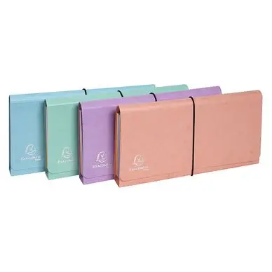 Nouvelle Collection Pochette trieur carte multicolore 6 compartiments Aquarel 26 x 13 cm - Exacompta