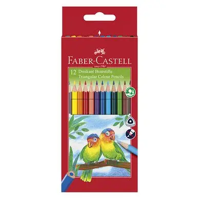 Petit Prix Crayons couleur triangulaire x 12 + taille crayon - Faber-Castell