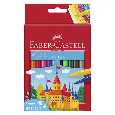 Promotion Saisonnière Feutre scolaire Château 24 couleurs - Faber-Castell