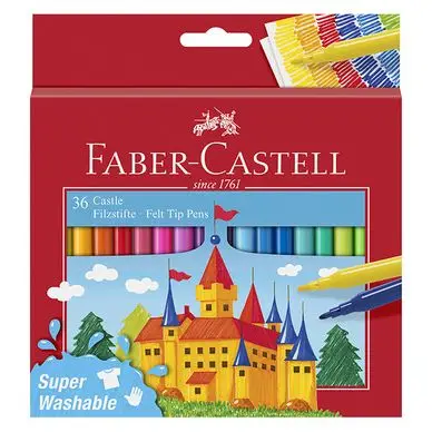 Commande En Gros Feutre scolaire Château 36 couleurs - Faber-Castell