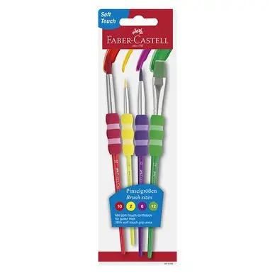 Populaire Pinceau Soft touch Set couleur 4 tailles - Faber-Castell