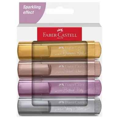 Prix Réduit Surligneur TL 46 Metallic Set 4 couleurs - Faber-Castell
