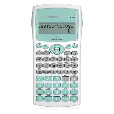 Calculatrice scientifique M240 Antibacterial Turquoise - MILAN Super Prix