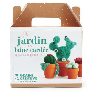 Pas Cher Laine cardée kit Jardin - Graine Créative