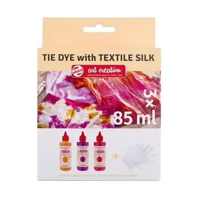 Super Prix Teinture Soie Tie & Dye 3 x 85 ml Kit Rose - Artcreation