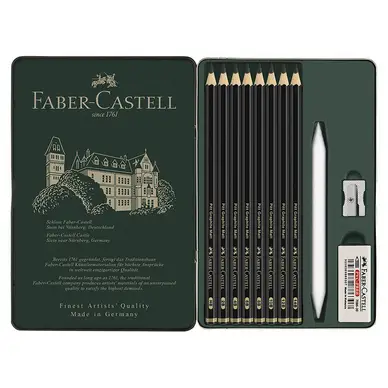 Acheter En Ligne Crayon Pitt Graphite Matt Set de 11 - Faber-Castell