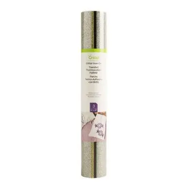 Petit Prix Kit Transfert thermocollant pailleté Couleurs basiques or, noir, argent - Cricut