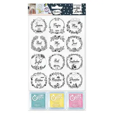 Tampon Stamp with Love Couronnes mois - Aladine Seulement Aujourd'hui