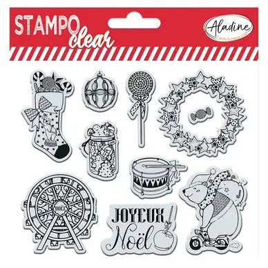 Quantité Limitée Tampon Stampo Clear Parade de noël - Aladine