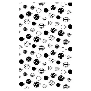 Tampon transparent non monté Fond Boules de Noël - Artemio Certifié