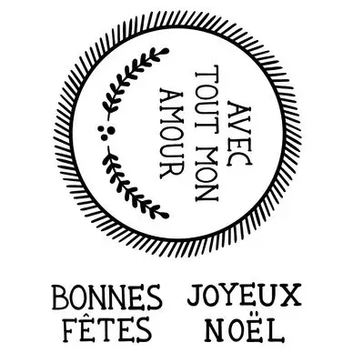 Tampon transparent non monté Couronne Joyeux Noël - Artemio Prix Choc