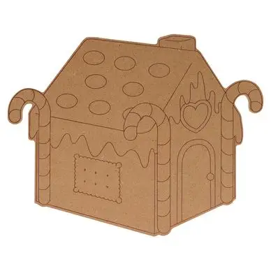 Silhouette Maison en pain d'épice 25 x 20 x 0.5 cm - Artemio Acheter Direct