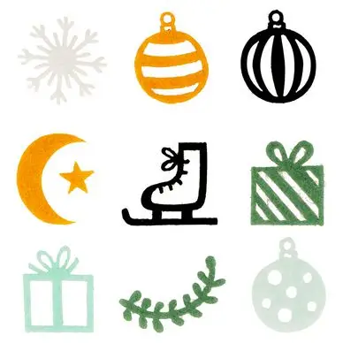 Vente Flash Silhouettes en feutre Imagine Xmas 45 pcs - Artemio