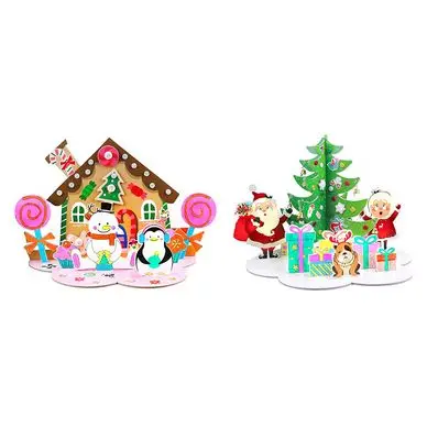 Nouveauté Scènes de Noël à monter et décorer 152 accessoires - CTOP