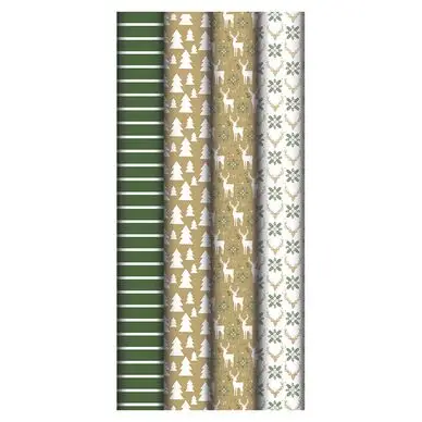 Papier cadeau Lovely home Vert 0,7 x 2 m - Clairefontaine Prix Choc