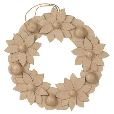Livraison Express Couronne de fleurs 29 cm - Décopatch