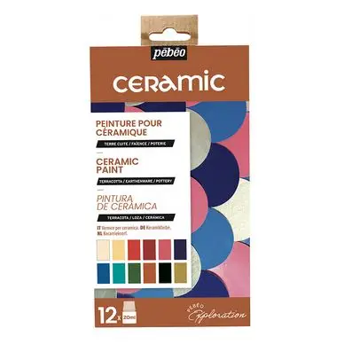 Peinture Ceramic set Exploration 12 x 20 ml - Pébéo Solde