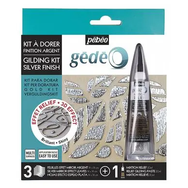Bon Marché Kit à dorer Effet miroir Argent - Pébéo