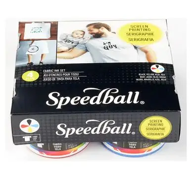 Populaire Encre Sérigraphie Textile 118 ml 4 couleurs - Speedball