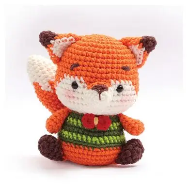 Kit crochet Amigurumi Renard - Graine Créative Haute Qualité