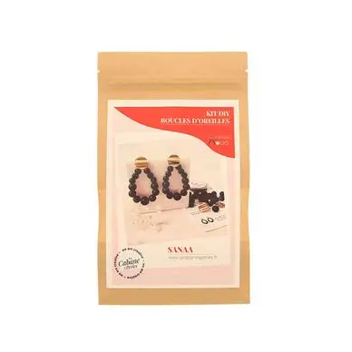 Solde Kit bijou Boucles d'oreilles Sanaa - la cabane à perles