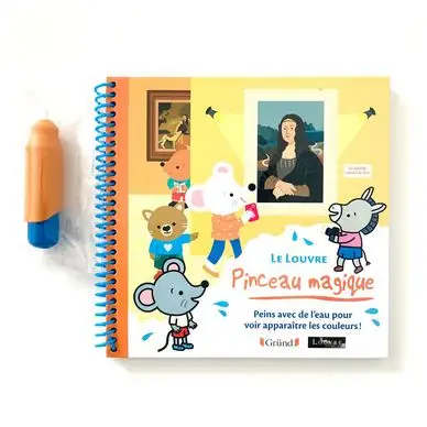 Livre de coloriage Pinceau magique Le Louvre - Gründ Offre Exclusive