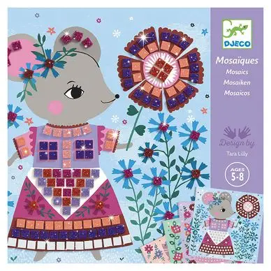Populaire Coffret collage mosaïque Lovely pets - Djeco