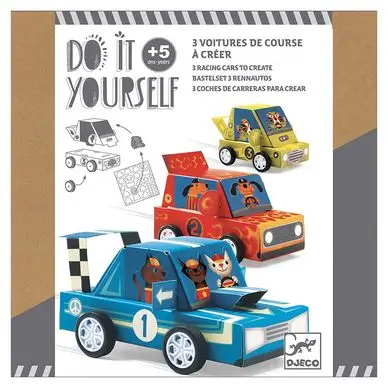 Commande En Gros DIY À créer Voitures de course Grand prix - Djeco