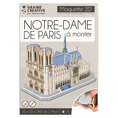 Prix Réduit Maquette Puzzle 3D Notre-Dame de Paris - Graine Créative