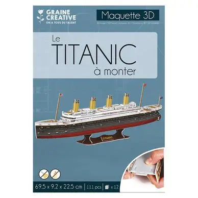 Maquette Puzzle 3D Le Titanic - Graine Créative Meilleur Choix