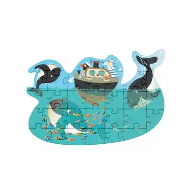 Vente Flash Puzzle Contour 30 x 21 cm 31 pcs Baleines - Scratch