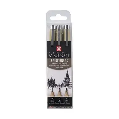 Feutre Pigma Micron Assortiment Large 3 pcs - Sakura Acheter Direct