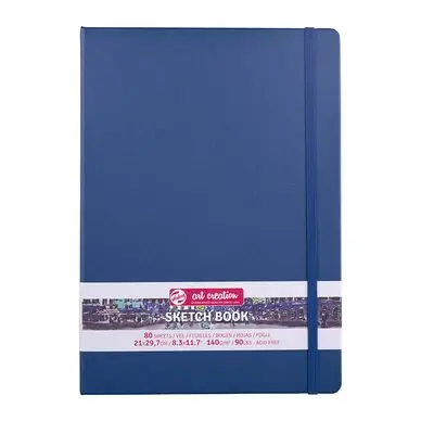Carnet de croquis Bleu marine 140 g/m² 80 feuilles - Artcreation Jusqu'à Épuisement Des Stocks