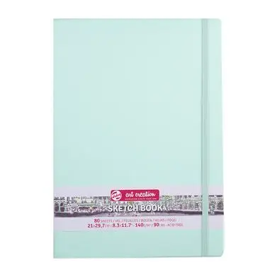 Carnet de croquis Menthe fraîche 140 g/m² 80 feuilles - Artcreation Satisfait Ou Remboursé