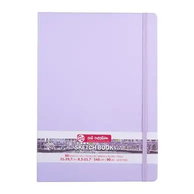 Carnet de croquis Violet pastel 140 g/m² 80 feuilles - Artcreation Populaire