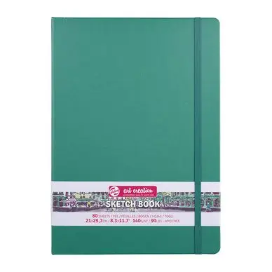Carnet de croquis Vert forêt 140 g/m² 80 feuilles - Artcreation Remise