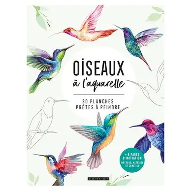 Marque Livre Oiseaux à l'aquarelle - Dessain et Tolra