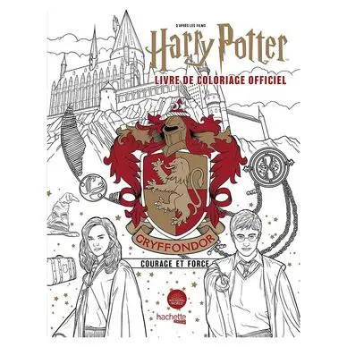 Remise Livre de coloriage Harry Potter Officiel Gryffondor - Hachette