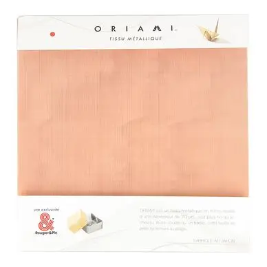 Petit Prix Feuille en métal Origami 15 x 15 cm Cuivre 3 pcs - Oriami