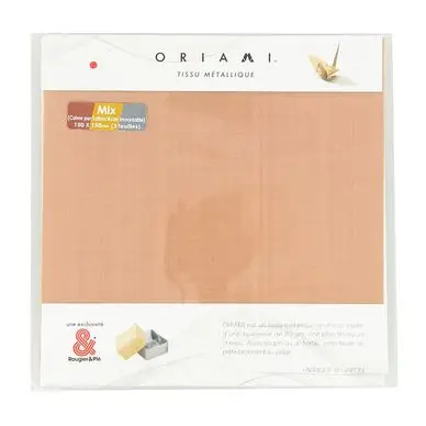 Acheter Direct Feuille en métal Origami 15 x 15 cm Assorties 3 pcs - Oriami