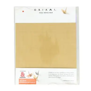 Origami en métal Kit Grue 5 feuilles - Oriami Usine Directe