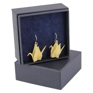 Produit De Marque Bijou origami en métal Boucles d'oreilles Bronze - Oriami