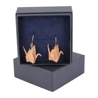 Marque Bijou origami en métal Boucles d'oreilles Cuivre - Oriami