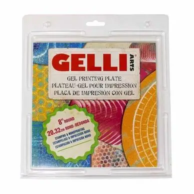 Retour Gratuit Plaque de Gel Ronde pour Impression - Gelli Arts