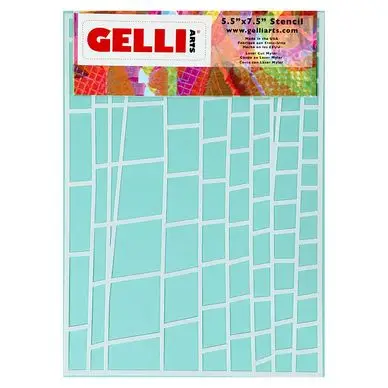 Pochoir Échelle pour Impression 12.7 x 17.8 cm - Gelli Arts Offre Spéciale