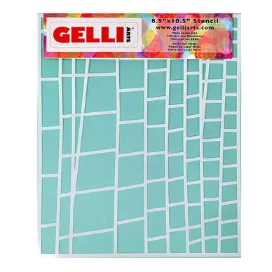 Promotion Pochoir Échelle pour Impression 20.3 x 25.4 cm - Gelli Arts